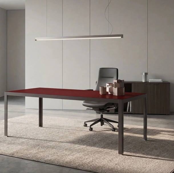 Scrivania Direzionale Hype Vetro- Laccato di About Office