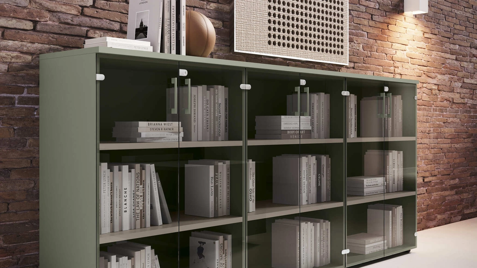 Libreria mobile basso Hub di Compir