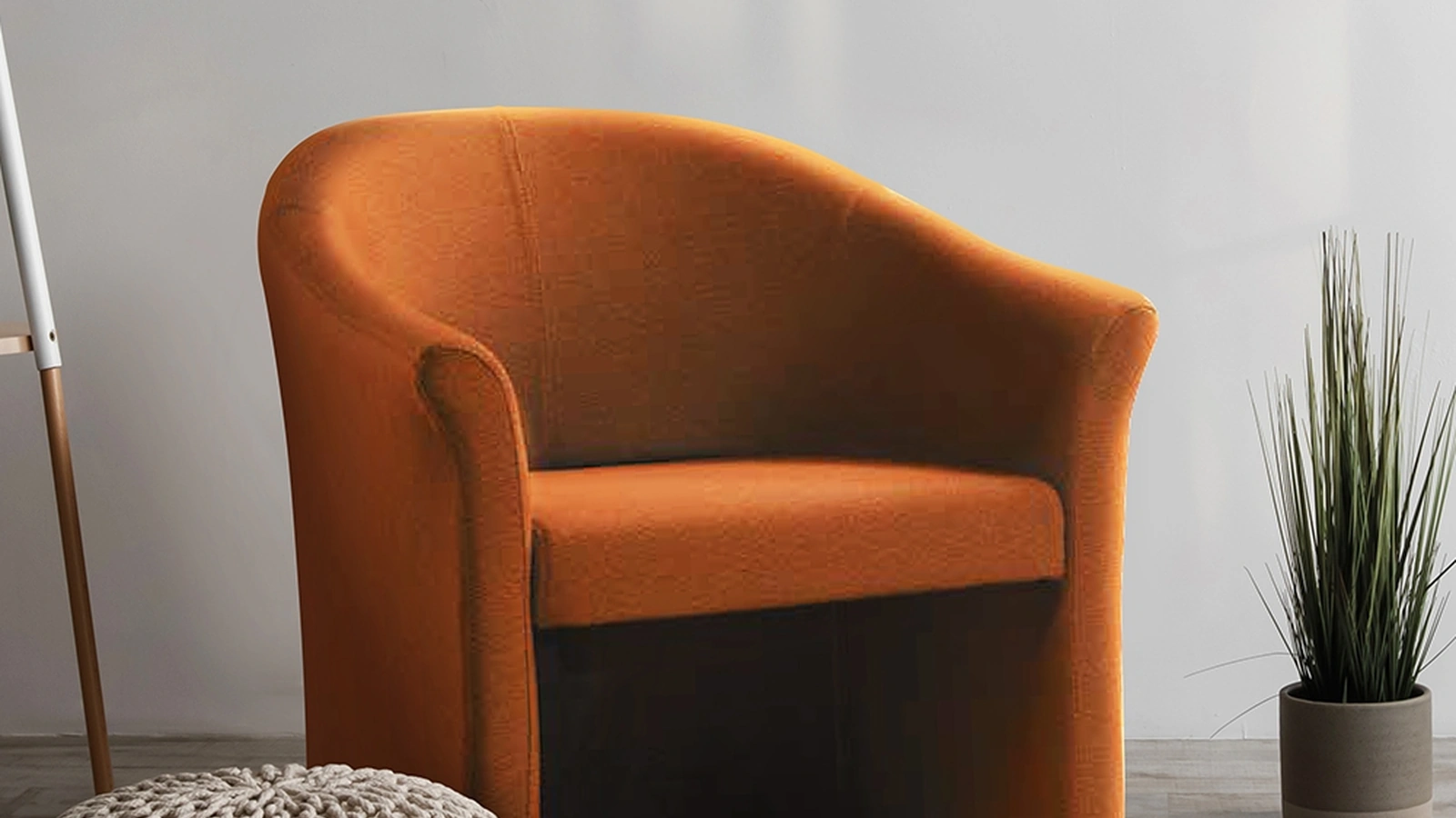 Poltroncina in tessuto imbottito Mida di Compir