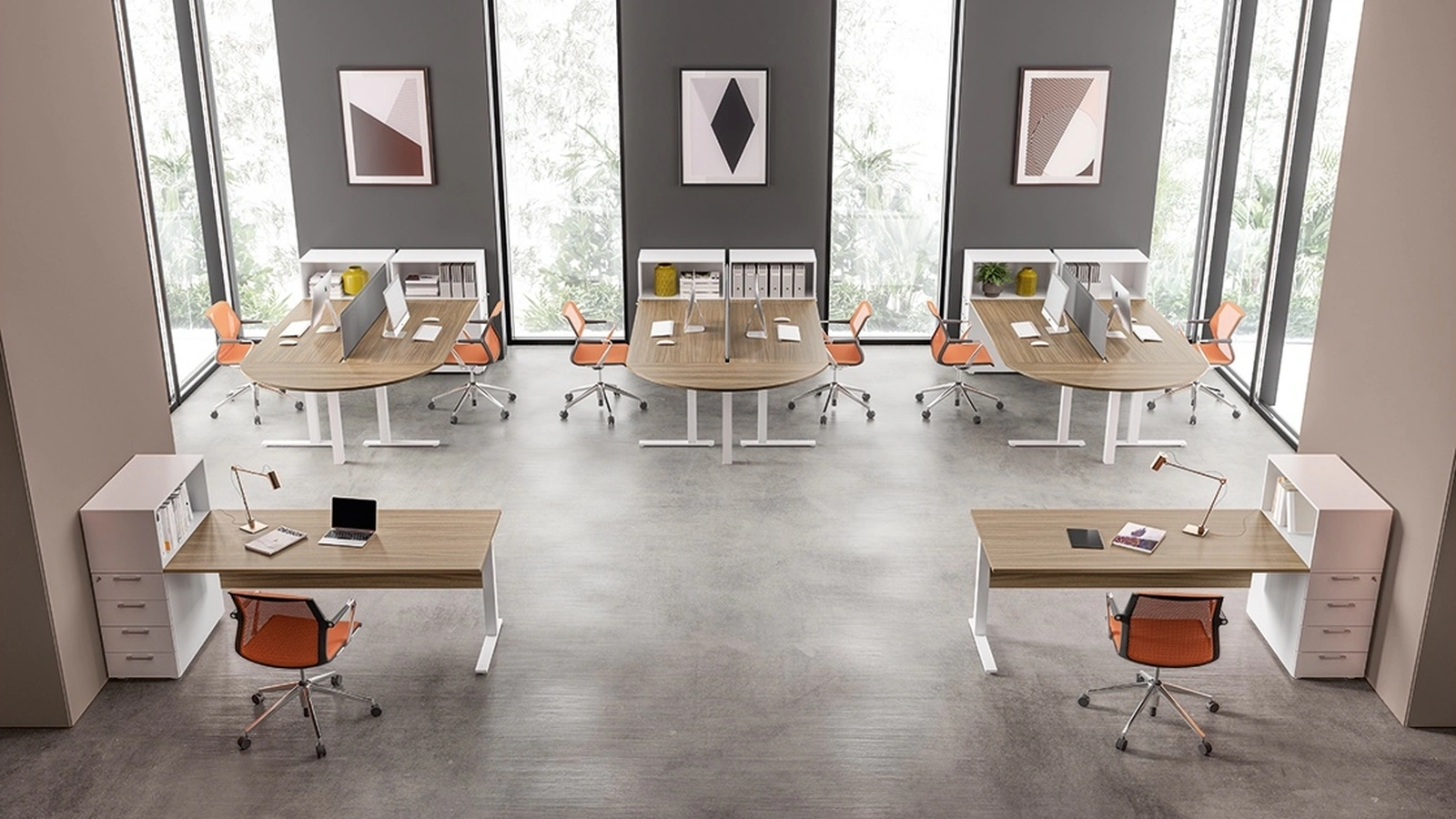 Scrivania Operativa Funny Gamba Csquare di About Office
