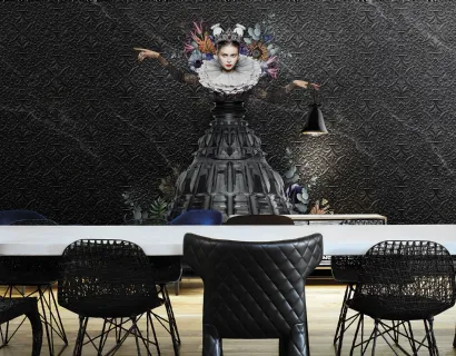 Carta da parati raffigurante la regina di Marcel Wanders Athena di London Art