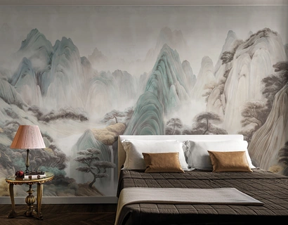 Carta da parati Les Rochers Mystiques di London Art