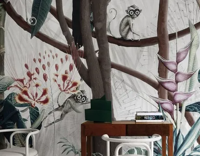 Carta da parati Looks in the Forest di London Art