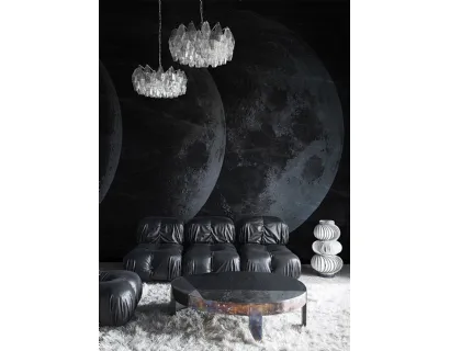 Carta da parati con luna piena su fondo scuro Moon di London Art
