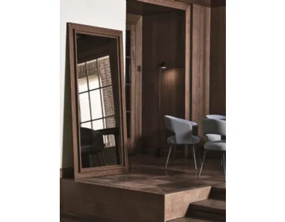 Specchio rettangolare con cornice in legno Bridge di Ditre Italia