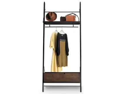 Appendiabiti Easy Closet in metallo e legno di Devina Nais