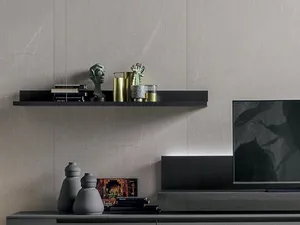 Mensole Elle & Filo in materico rovere carbone di Tomasella