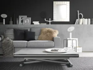 Tavolo Trasformabile Etoile con top in ceramica di Altacom