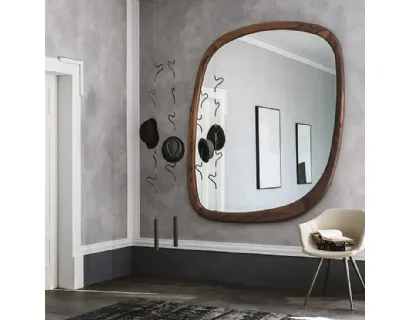 Specchio con cornice in legno Janeiro Magnum di Cattelan Italia