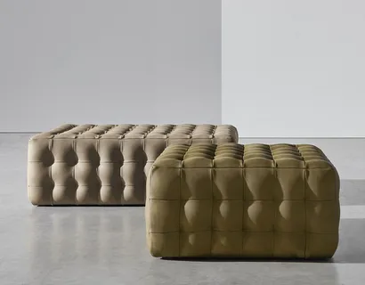 Pouf Chocolat imbottito e trapuntato di Twils