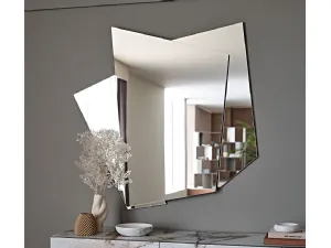 Specchio su 3 livelli in cristallo specchiato Risiko di Cattelan Italia