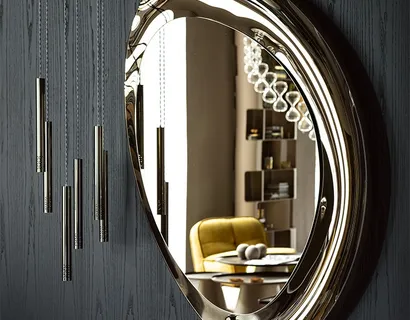 Specchio in cristallo specchiato Ascot di Cattelan Italia