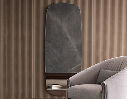 Specchio ovale da parete Lake di Bonaldo