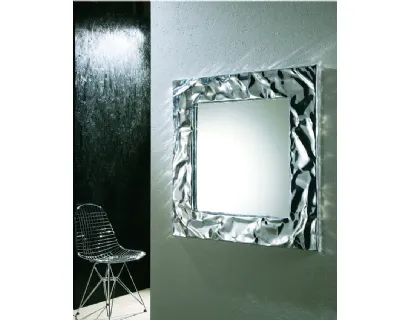 Specchio Mito con cornice in alluminio di Riflessi