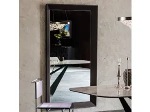 Specchio Taxedo Magnum con cornice in ecopelle di Cattelan Italia