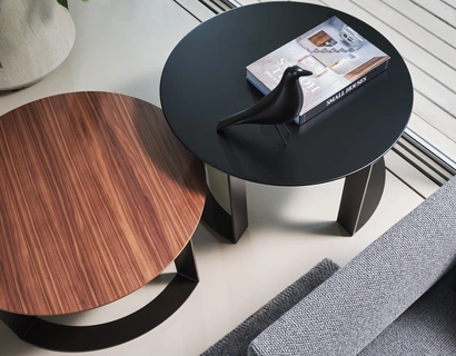 Tavolino Otto Coffee effetto legno o laccato di Twils