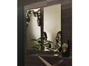 Specchio Venere in vetro fuso specchiante bronzato di Riflessi