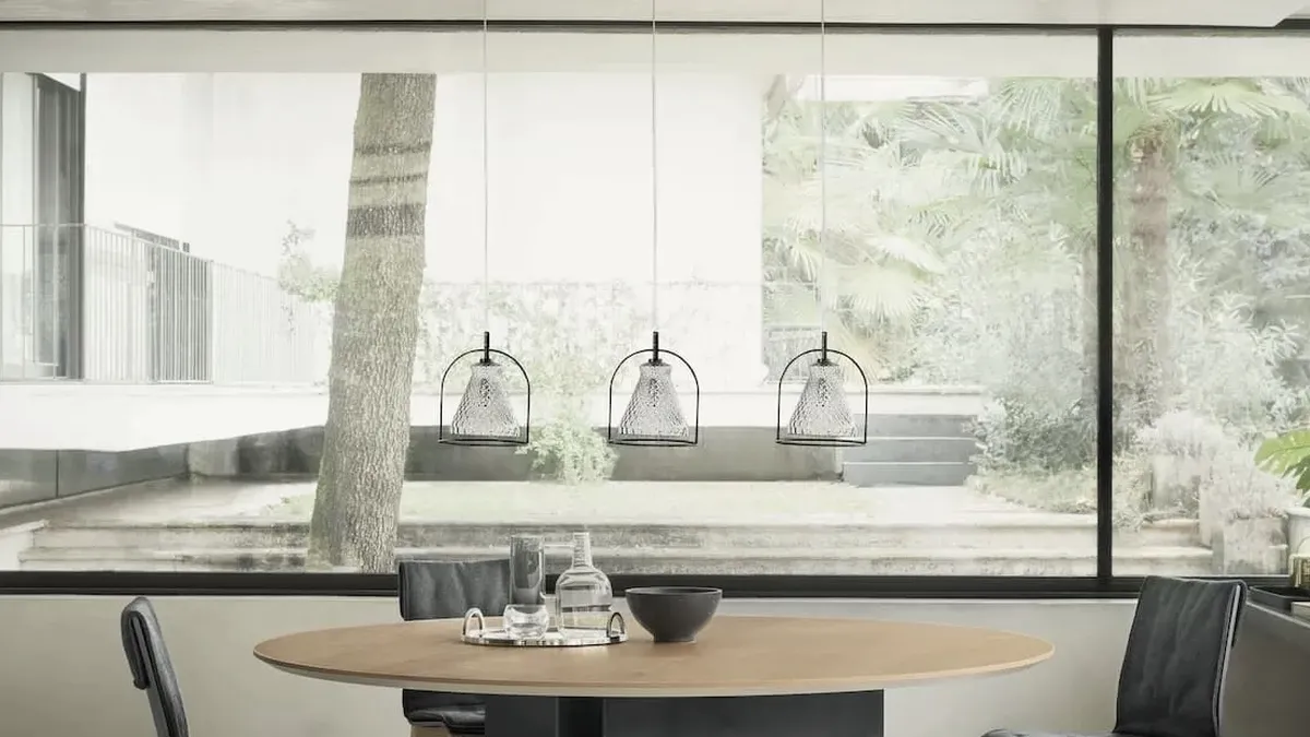 Lampada a sospensione Funky in vetro soffiato di Bontempi