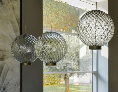 Lampada a sospensione in vetro Ohay di Cattelan Italia
