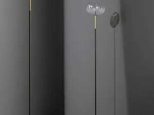 Lampada da terra Pepita in vetro e metallo di Bonaldo