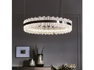 Lampada a sospensione in vetro Phoenix di Cattelan Italia