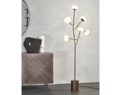 Lampada da Terra Ramy PT in metallo con bulbi in vetro di Riflessi