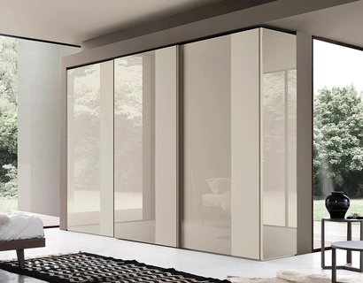 Armadio Sintesi con ante scorrevoli in Vetro di Sangiacomo