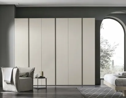 Armadio in materico opaco bianco gesso Denver di Tomasella