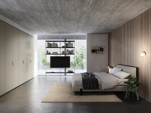 Armadio Trail con anta cannettata di Sangiacomo