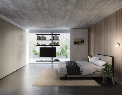 Armadio Trail con anta cannettata di Sangiacomo