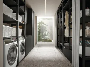 Mobile da Bagno per lavanderia in nobilitato elefante opaco Minerva 01 di Edoné