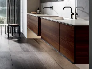 Mobile da Bagno sospeso in larice Rea 001 di Edoné