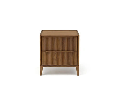 Comodino Leonardo L184D Code in noce oliato di Arte Brotto