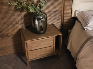 Comodino Leonardo L185L in noce di Arte Brotto