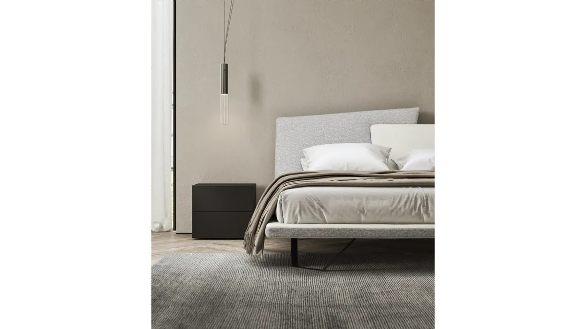 Comodino I-Night System in laccato opaco di Presotto