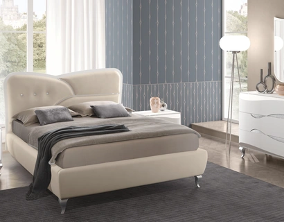 Letto in ecopelle Dolly di Adriatica