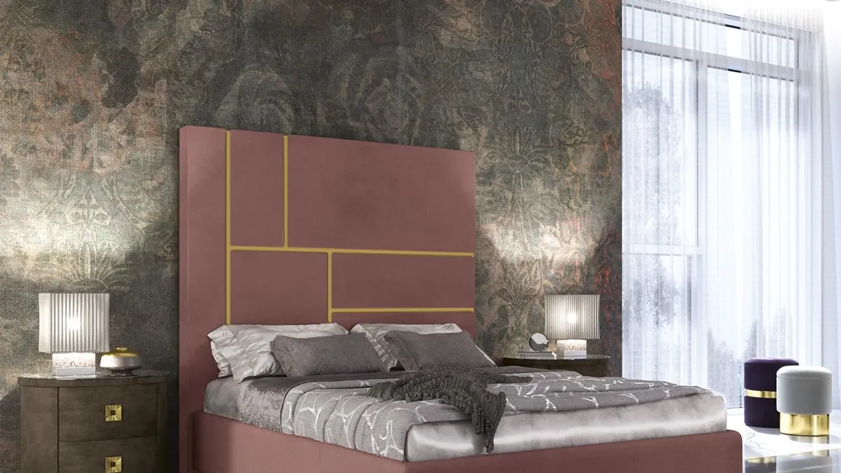 Letto con testiera imponente Duse di Adriatica