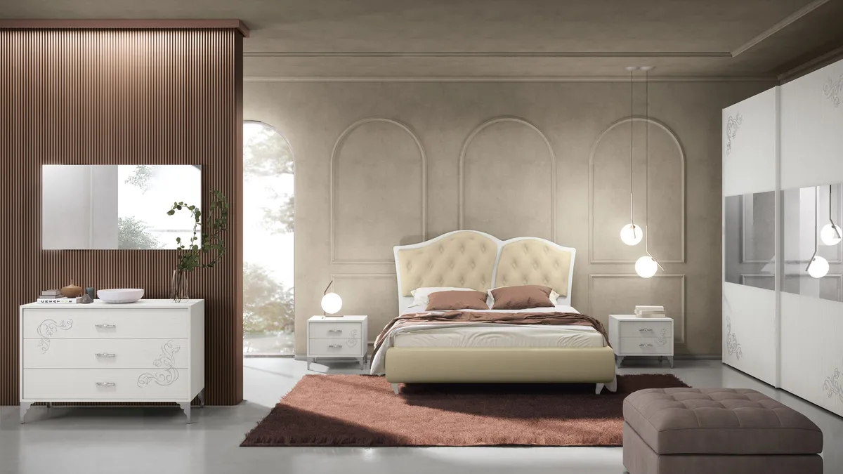 Letto con testiera Fanny di Adriatica