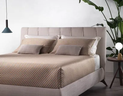 Letto con testiera trapuntata Soul Chamolè di Altrenotti
