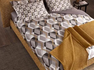 Letto in tessuto con testiera e box contenitore Soul Miage di Altrenotti
