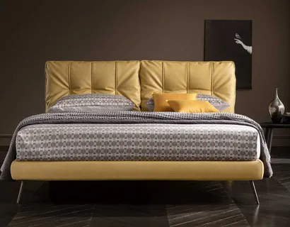 Letto Soul Salina in pelle imbottita di Altrenotti