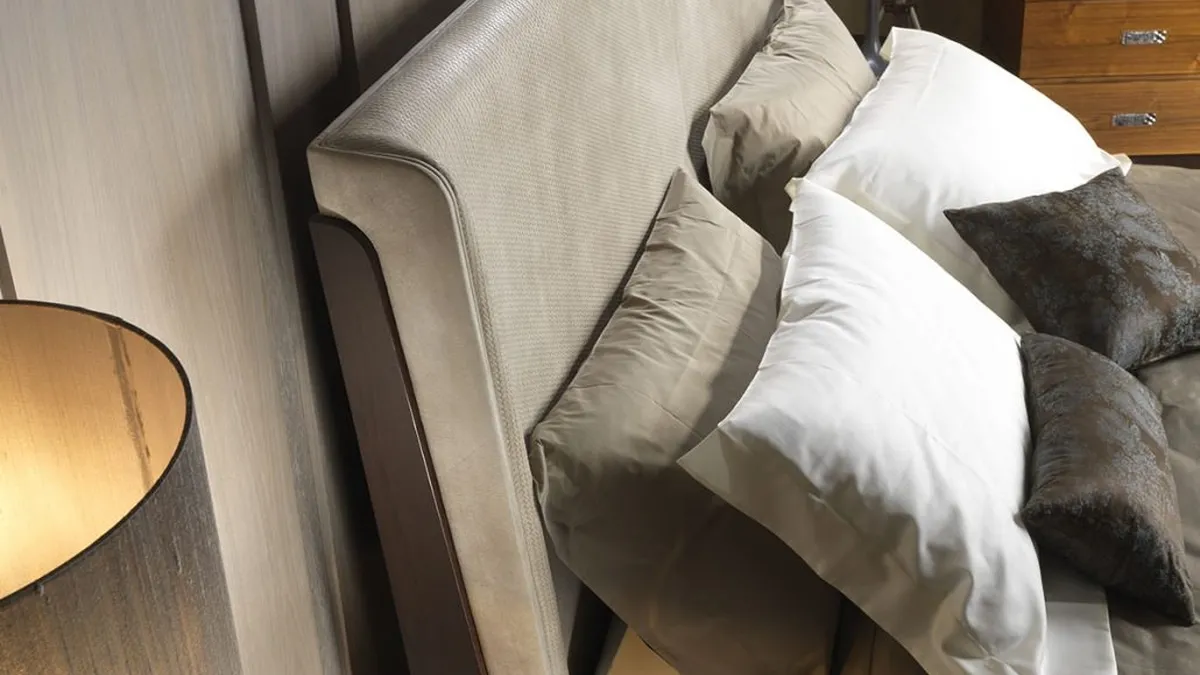 Letto in pelle Segreti S993 di Arte Brotto