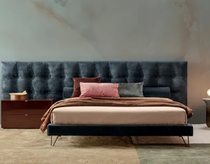 Letto in tessuto Boiserie Oscar Capitonné di Twils