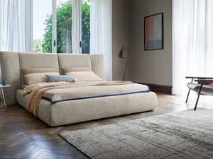 Letto con testiera e box contenitore Youniverse di Bonaldo