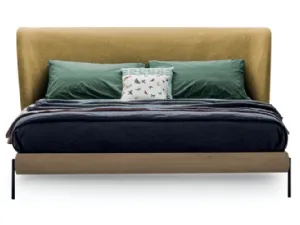 Letto Leaf con testiera imbottita di Devina Nais