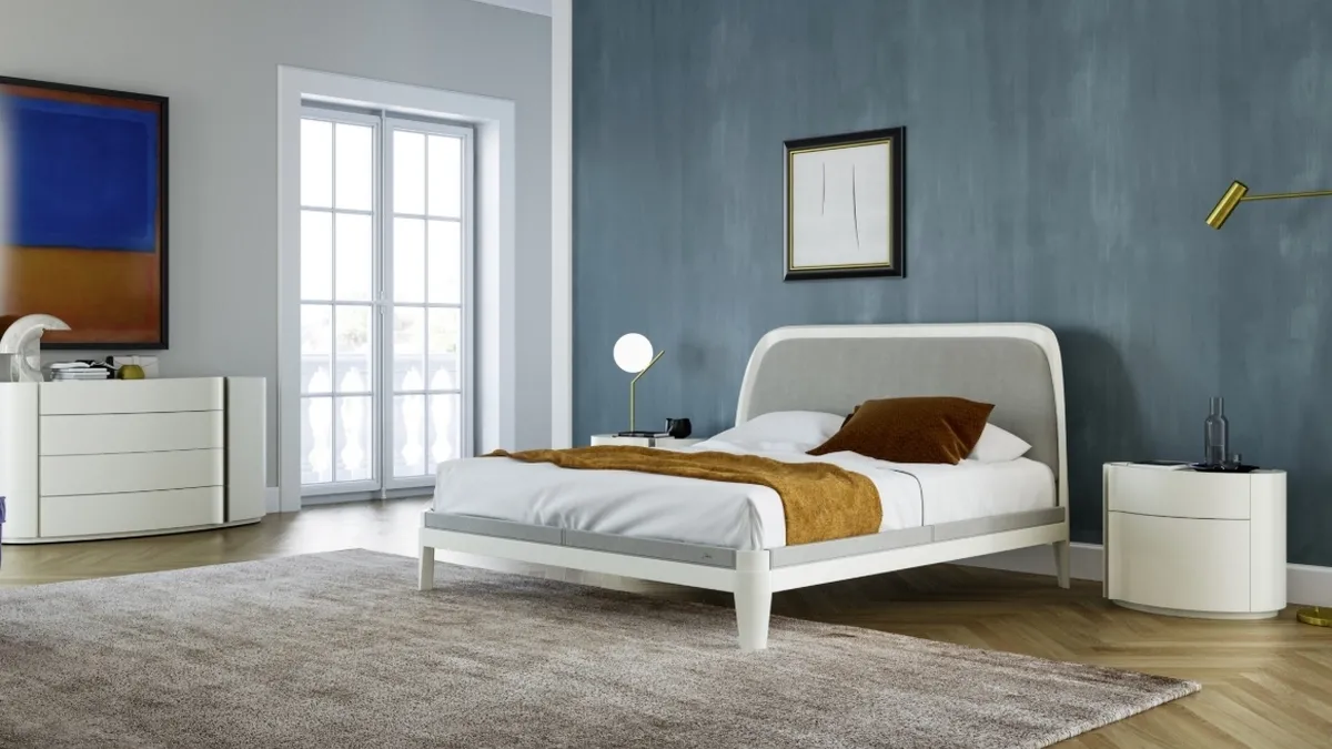 Letto matrimoniale con testiera Jacqueline di Fazzini