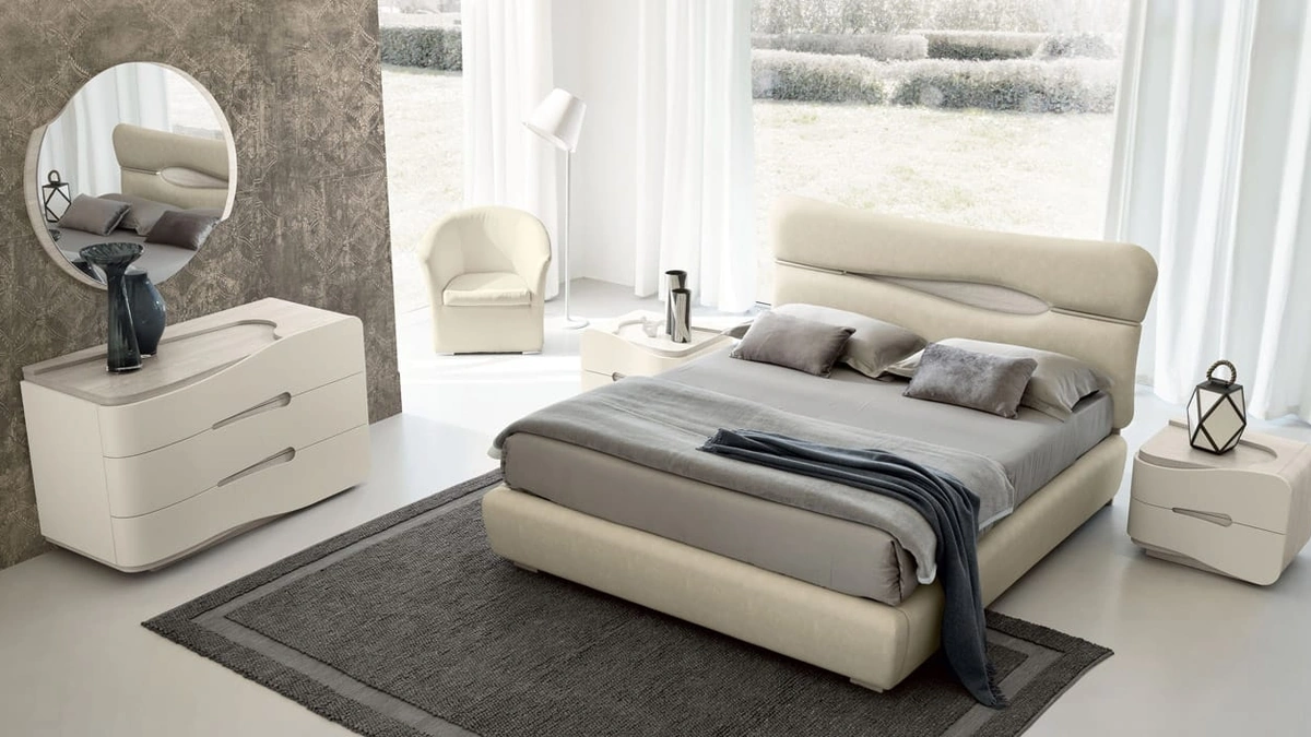 Letto imbottito Fly di Adriatica