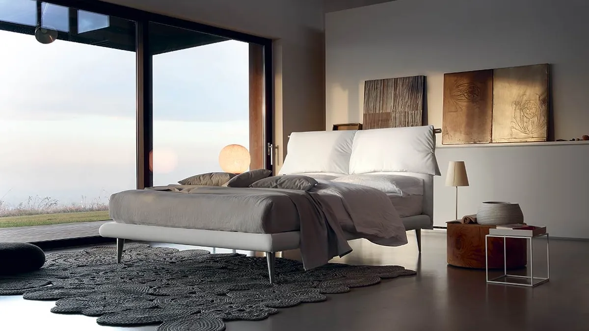 Letto in tessuto Fly di Bontempi Letti Design