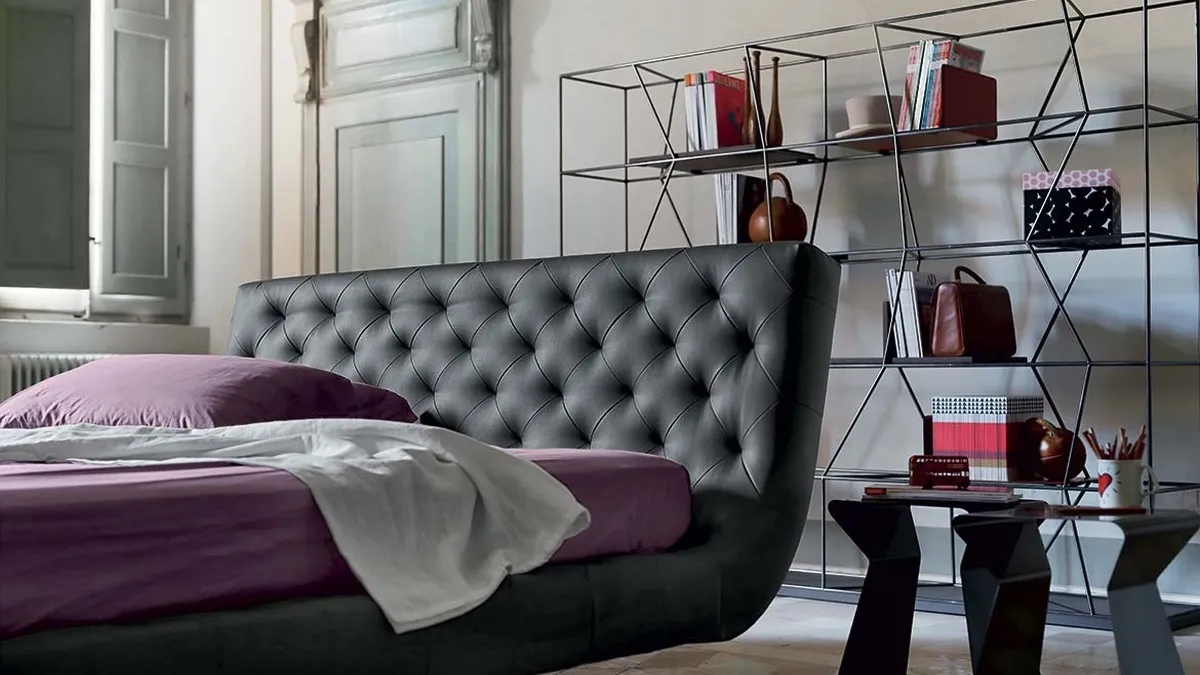 Letto di design in pelle Henry di Bontempi Letti Design