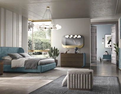 Letto in tessuto Ikelo di Adriatica